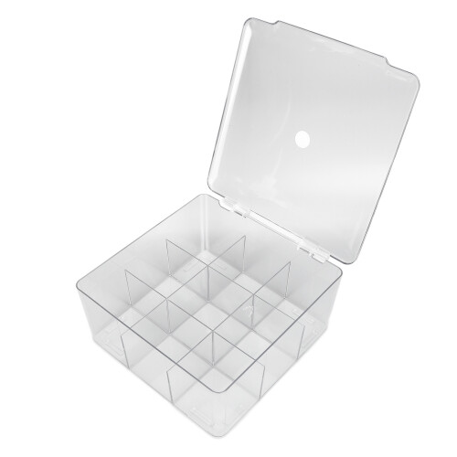 (Transparent) Große staubdichte Kosmetik-Probenbox - Transparent 2