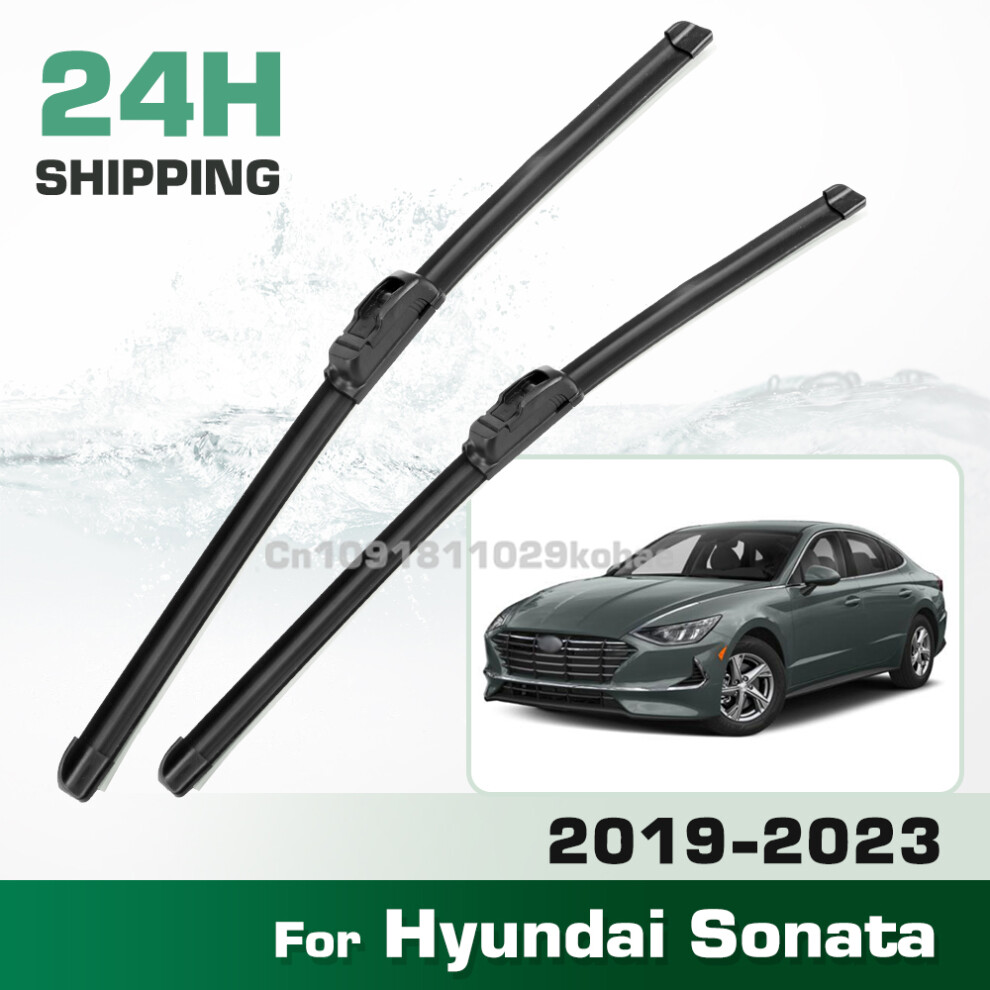 (2Pcs-2019-2023-Hyundai Sonata) For Hyundai Sonata Dn8 2019-2023 2020 2021 2022 Lhd&Rhd Front Wiper Blades Windshield Windscreen Window Brush 26" 18" 6935159278083