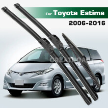 (3PCS) For Toyota Estima XR50 2006-2016 2007 2008 2009 Wiper Front & Rear Wiper Blades Windshield Windscreen Window Brushes 26" 16" 12"