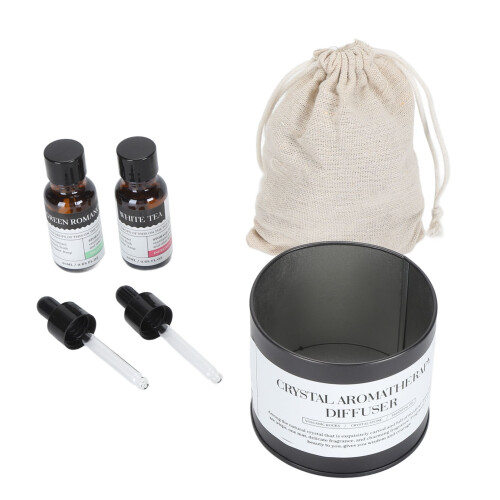 Aromatherapie-Set mit ätherischen Ölen und Diffusorstein für Zuhause
