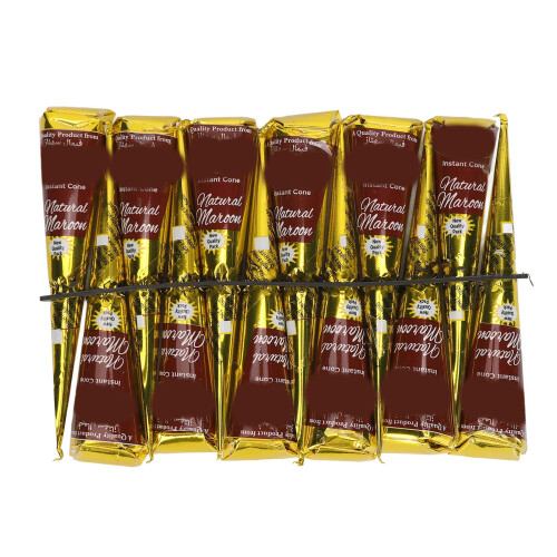 12x Tätowierpaste wasserfest rötlich-braun 318g