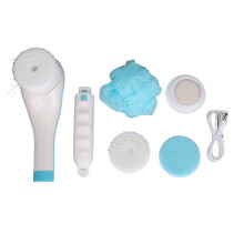 Elektrische Doucheborstel 4-Kops Draaiend Waterdicht Body Scrubber