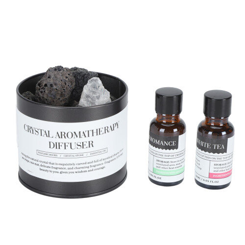 Aromatherapie-Set mit ätherischen Ölen und Diffusorstein für Zuhause 1