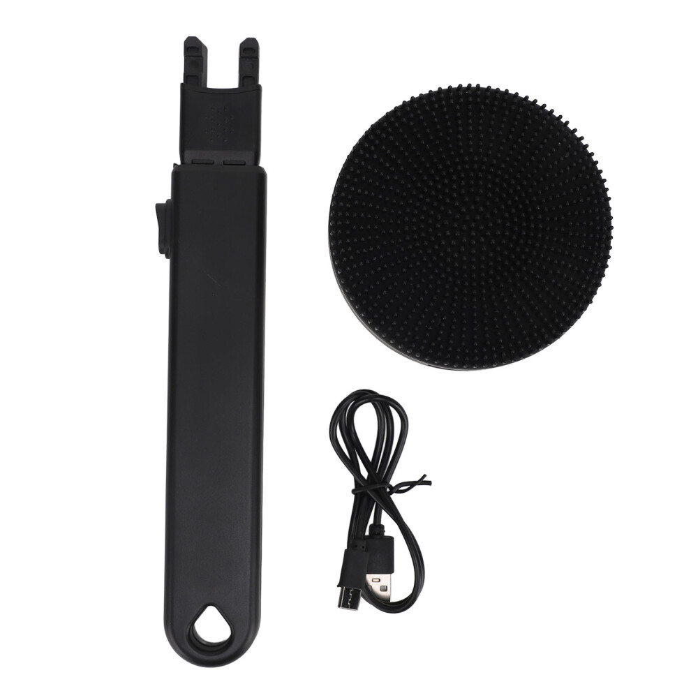 Electric Body Brush Waterproof Silicone Bristles Exfoliating Scrubber