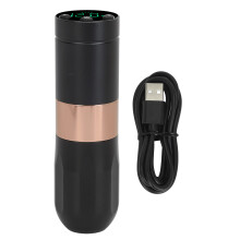 (Brown) Draadloze Tattoo Pen LED 1500mAh Rotary voor Liner Shader Pink