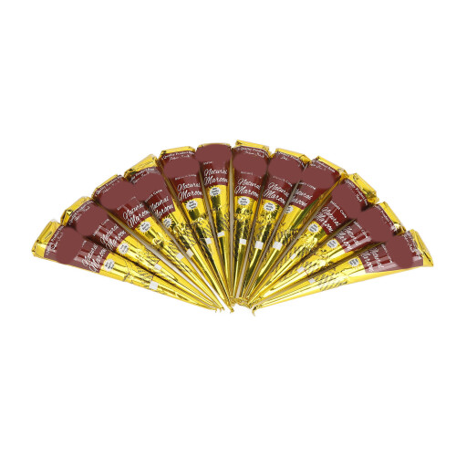 12x Tätowierpaste wasserfest rötlich-braun 318g 1