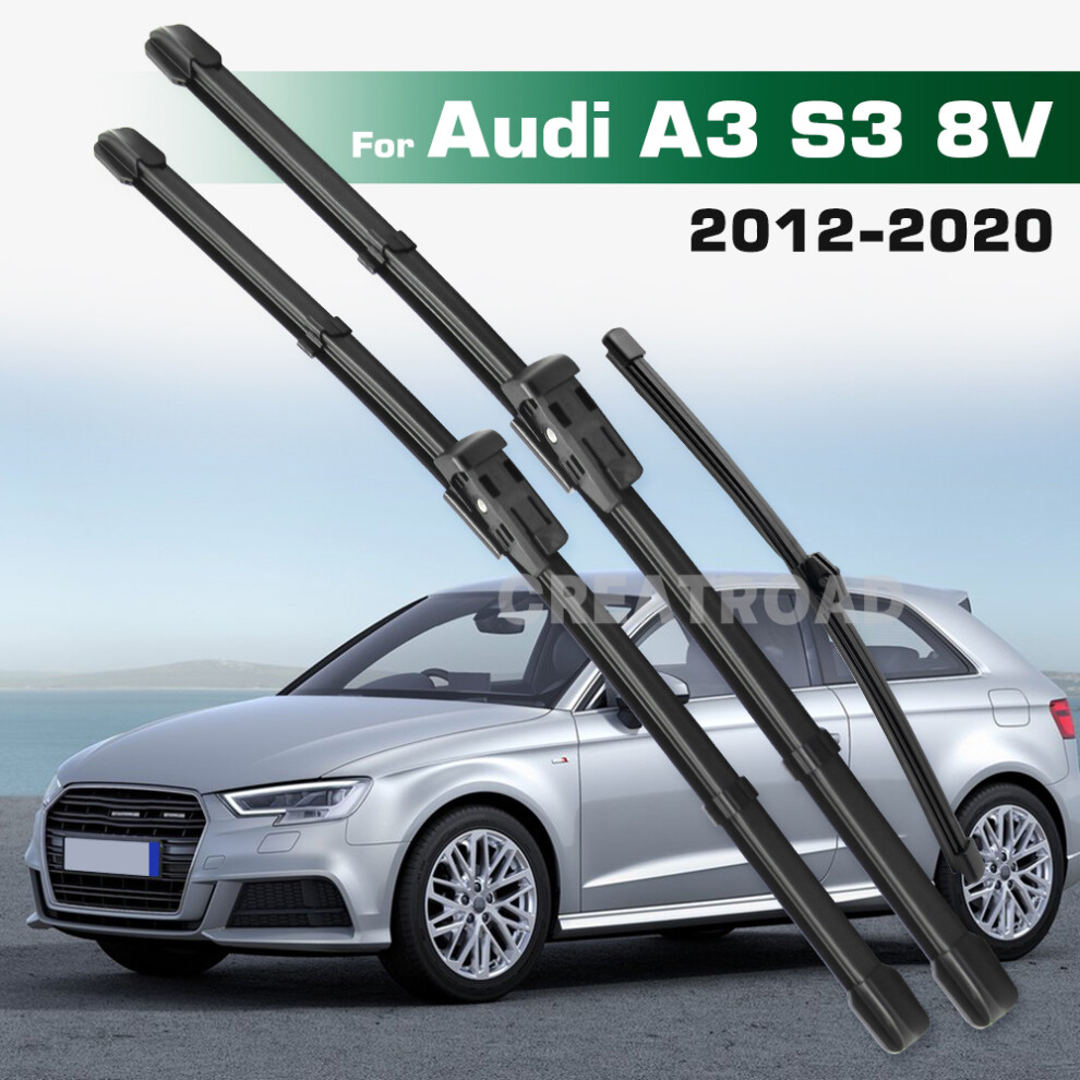 (Right Hand Drive) Wiper Lhd&Rhd Front & Rear Wiper Blades Set For Audi A3 S3 8V 2012 - 2020 Windshield Windscreen Window Brushes 6935159277482
