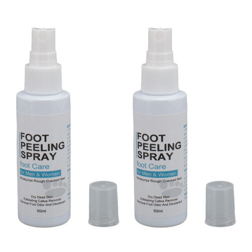 2x Fußpeeling-Spray gegen Geruch mit Teeblattextrakt, 50 ml 1