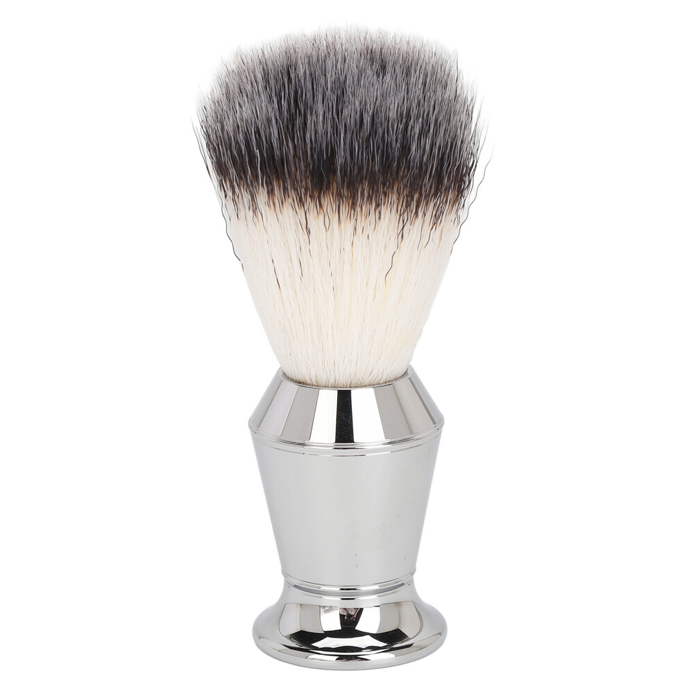 Cream Beard Foam Brush Synthetic Bristles Stainless Steel Fast Dry