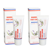 2x Wärmende Fußcreme 60ml Pflanzenextrakt feuchtigkeitsspendend