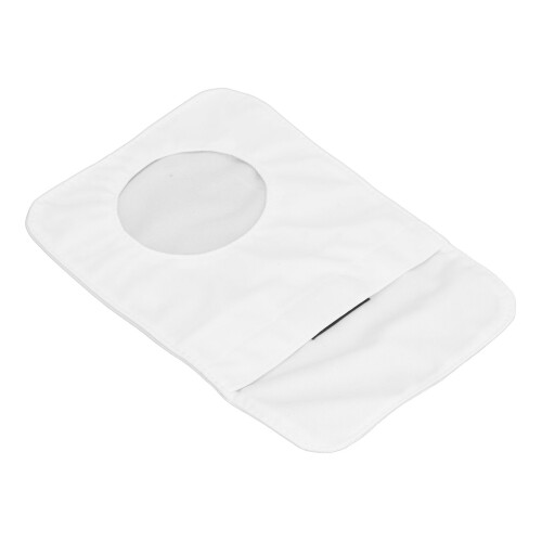 (White) Breathable Washable Cotton Colostomy Bag Cover 1