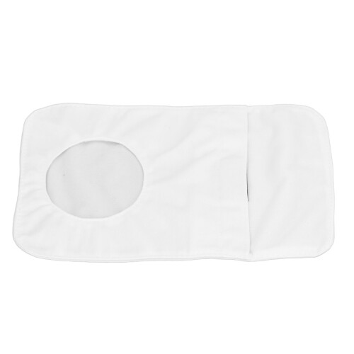 (White) Breathable Washable Cotton Colostomy Bag Cover 2