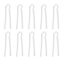 (R Shape Tube Flat Tip) 10x BTE-Schallrohr Silikon R-Form flach Ersatz