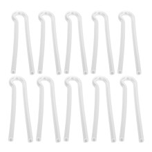 (R Tube Flat Mouth) 10x Silikon-Ohrform-Rohre Ersatz R-Form flach
