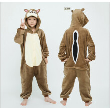 Flanell-Kinderpyjama Chipmunk blau 130