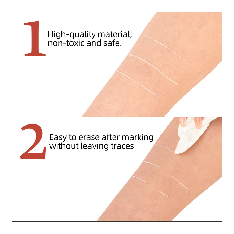 White 30M Pre-Inked Brow Mapping String For Permanent Makeup