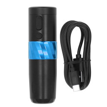 (Blue) Wireless Tattoo Pen 750mAh Liner Shader Rotary LCD Blue