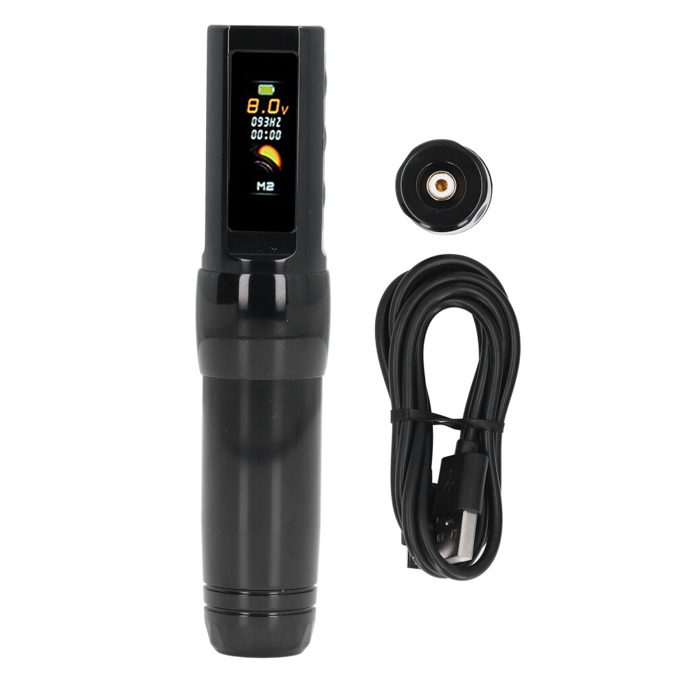 Black/Pink () 2 In 1 Wireless Tattoo Pen 3.5Mm Stroke Fast Charge