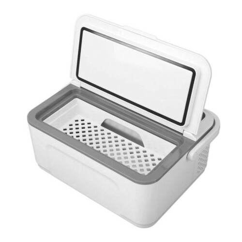 2 Layer Portable Insulin Refrigerator Box Rechargeable LED 1
