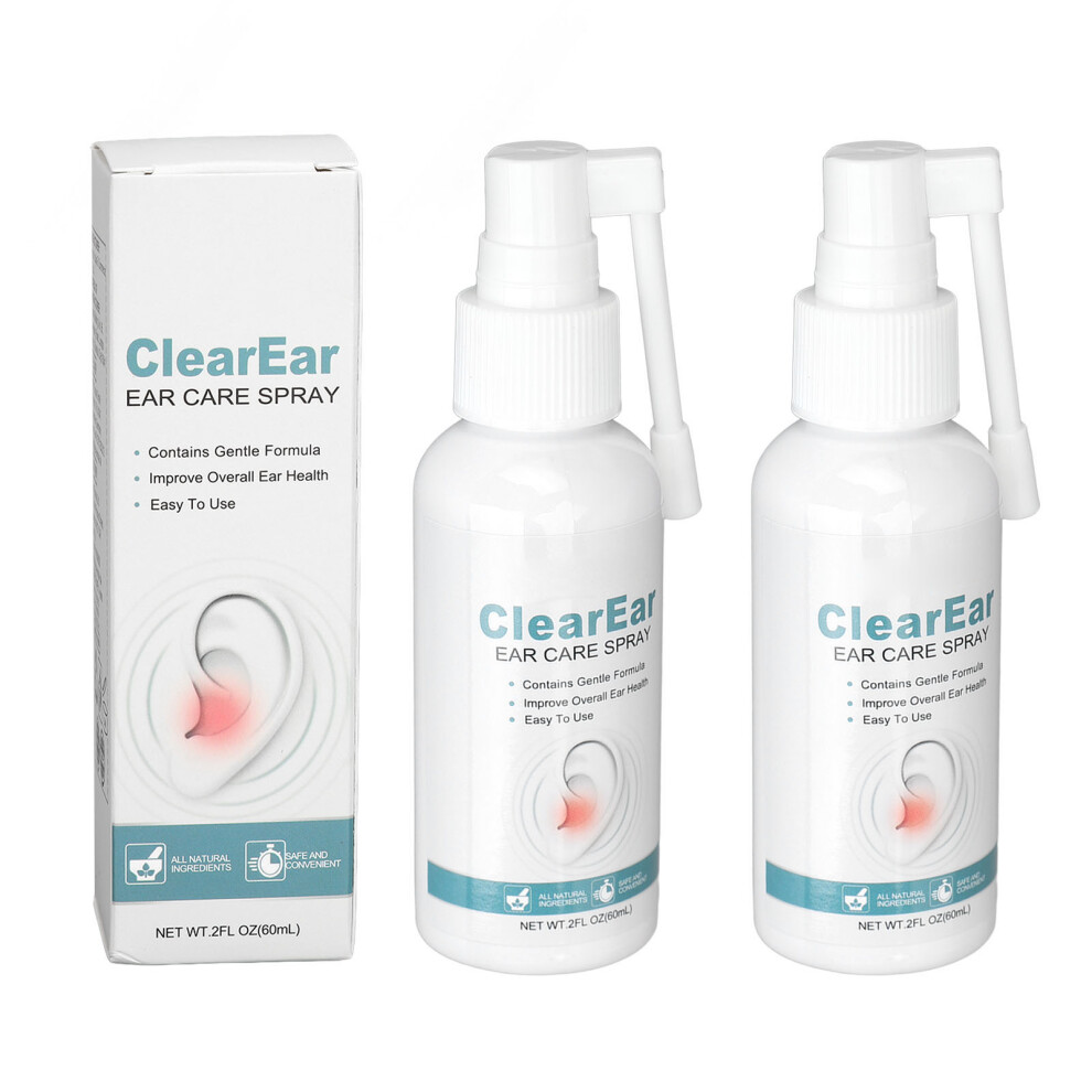 2pcs Tinnitus Relief Spray Hearing Plant Extract 60ml