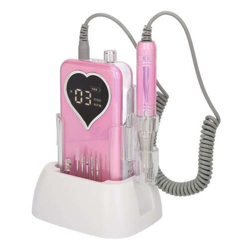 (EU Plug) Elektrischer Nagelfeiler 35000 U/min mit Ladebasis EU 2
