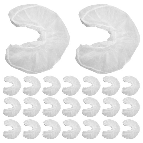 50Pcs Engångs Sitskuddehölje -Vävda U- Vit