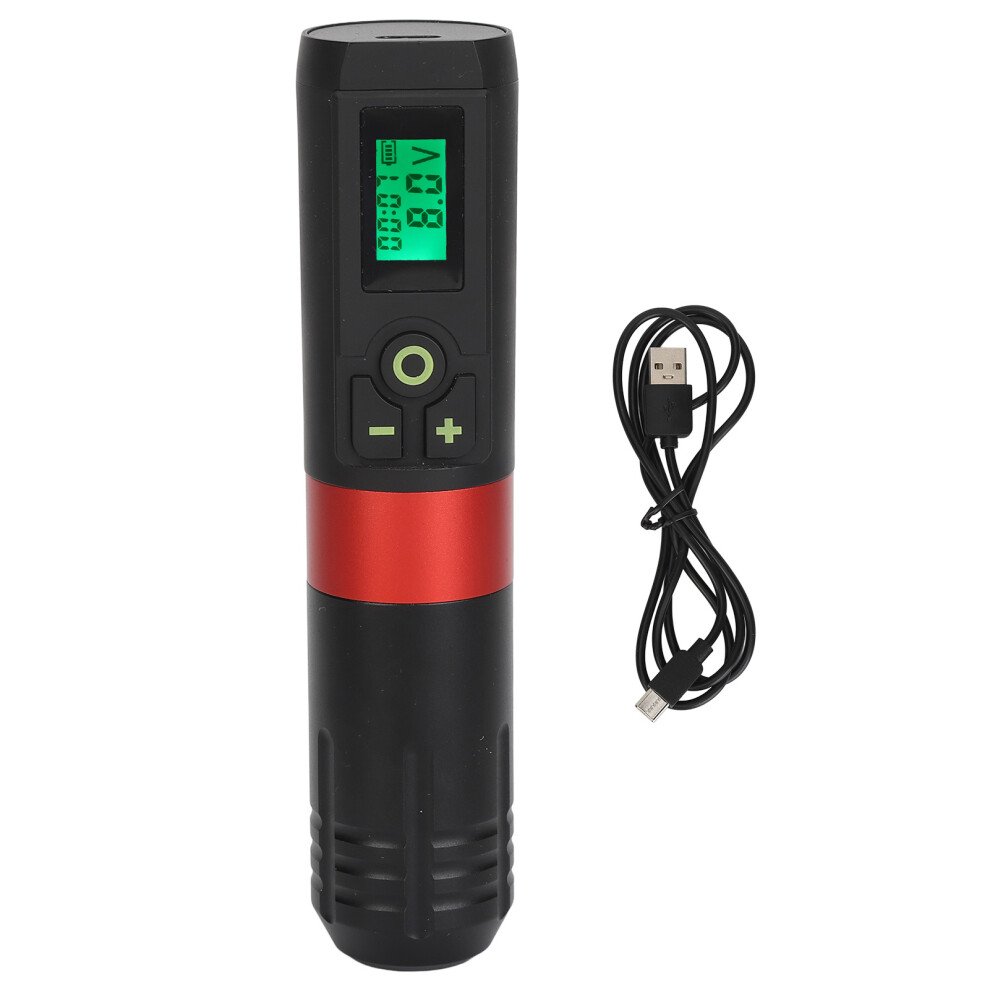 Red (Red) Wireless Rotary Tattoo Machine 3Mm Stroke 1300Mah Coreless Motor