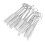 (White) 20x 4mm Rohr-Bürstchen Edelstahl wiederverwendbar schwarz 4