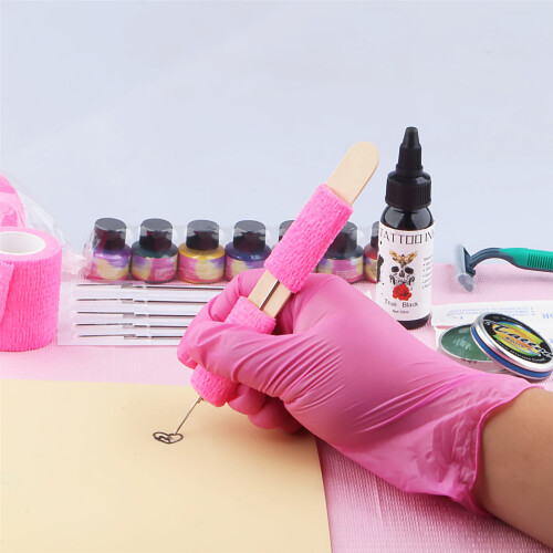 Tattoo Beginner Kit: Naalden, Inkt & Transferpapier