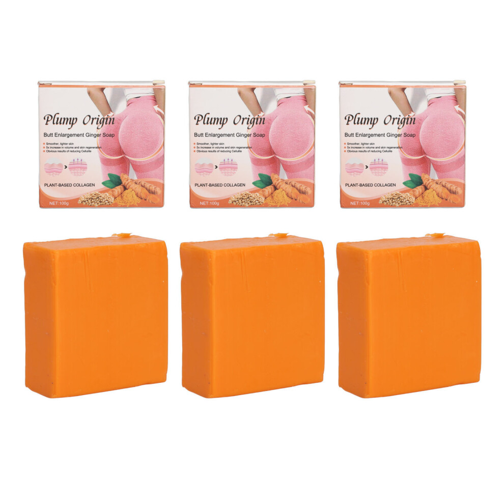 3pcs Ginger Butt Lifting Soap Skin Tightening Firming Moisturizer
