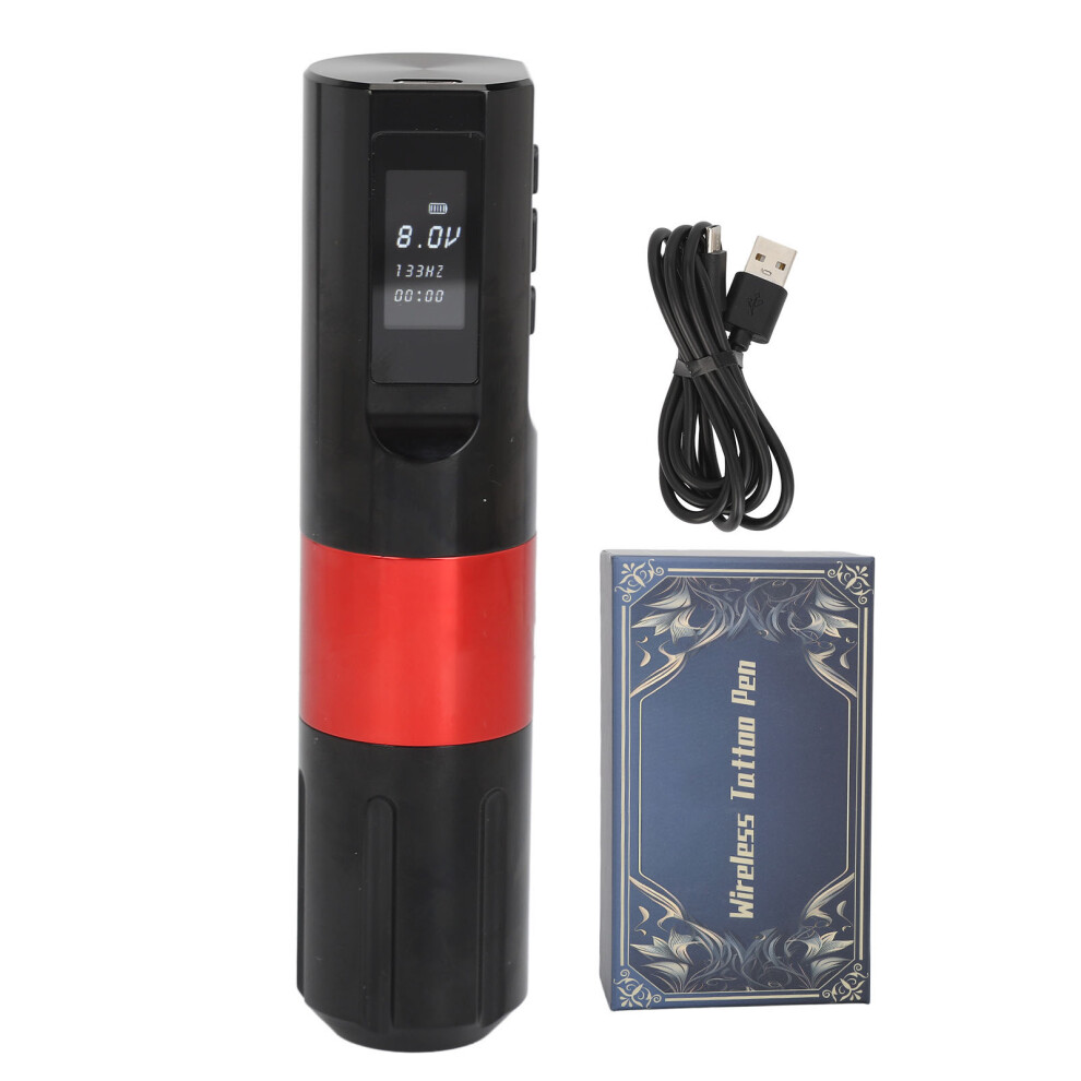 () Wireless Tattoo Pen 2000Mah Liner Shader Aluminium Black/Red 461605340500