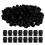 (Black) 200x Tattoo Ink Cups 20mm Flat Base White 1