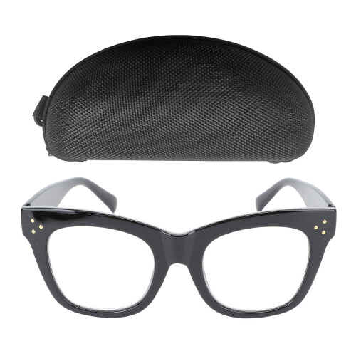(+150 Bright Black Frame) Ouderdom Leesbril Blauwlicht +2.5