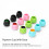 200pcs Thickened Tattoo Ink Caps Cups with Base for Microblading 3