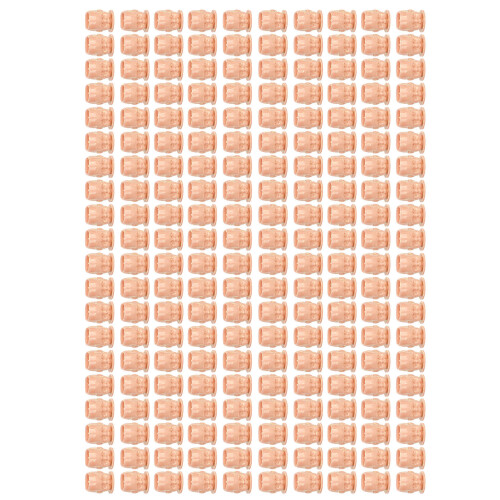 (Skin Color) 200x Tattoo Ink Cups 20mm Flat Base White 2