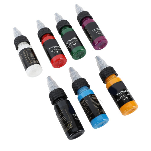 7-kleur Tattoo Inkt Set 15ml 2