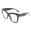 (+150 Bright Black Frame) Ouderdom Leesbril Blauwlicht +2.5 2