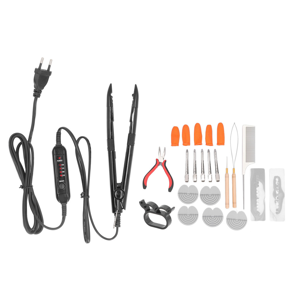 Unisex (Eu Plug 220Â240V) Hair Extension Iron Kit Temp Control Heating Eu Plug 220-240V