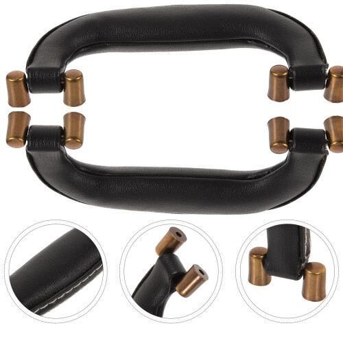 2 Styck Läder Handtag Till Kappsäck Verktygslåda 2
