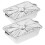 2St Tinnfolieform Rektangulär Aluminiumfolie För Camping Barbecue 1
