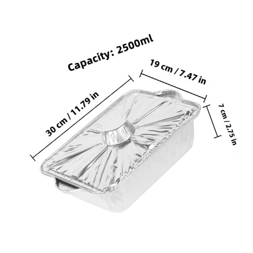 2St Tinnfolieform Rektangulär Aluminiumfolie För Camping Barbecue 1