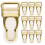 10Pcs Justerbar Strumpspärm Spännespänne 6
