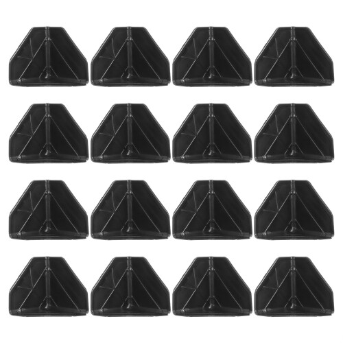 100Pcs Hörnskydd För Möbler Svart