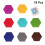 tableau hexagonal en feutre coloré avec punaises, 8 pièces 3