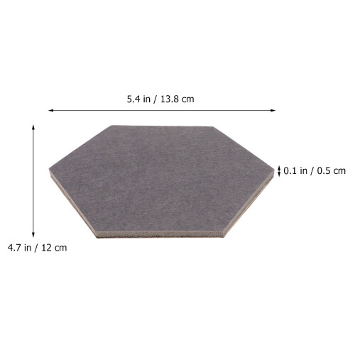tableau hexagonal en feutre coloré avec punaises, 8 pièces 1