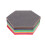 tableau hexagonal en feutre coloré avec punaises, 8 pièces 9