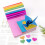 100Pcs 1Set Handgjort Glitterpapper Färgglatt 8