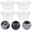 100Pcs 1Oz Engångs Plastbehållare Med Lock För Jelly, Yogurt, Mousse 4