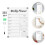Set Transparent Bräda Skrivbar Meddelandebräda Väggmontage 8