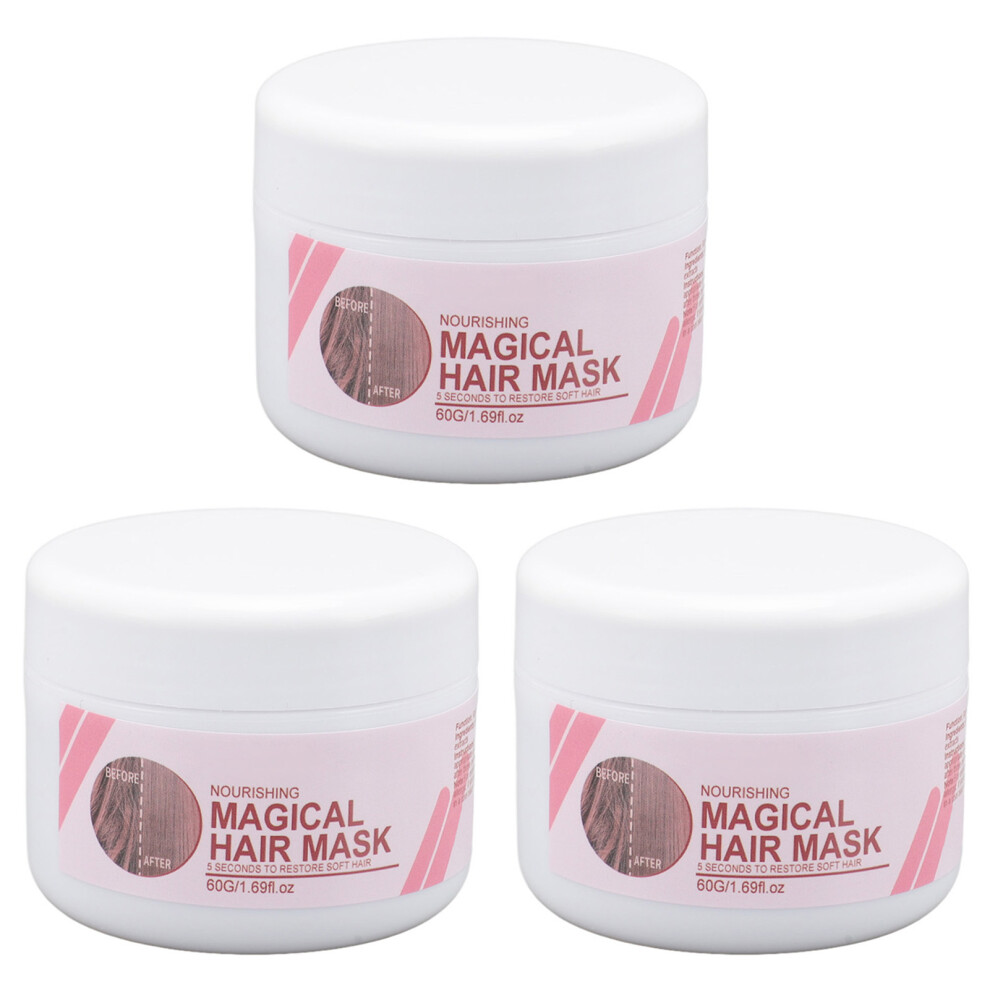 3pcs 60g Hair Repair Mask Smoothing Nourishing for All Hair Types